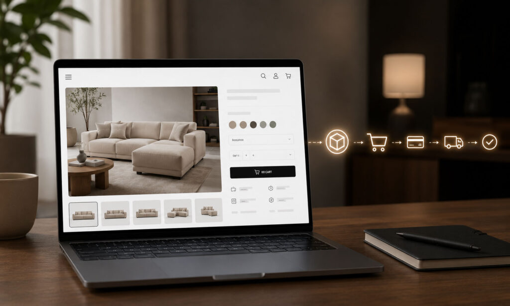 3D Furniture Configurator Interface